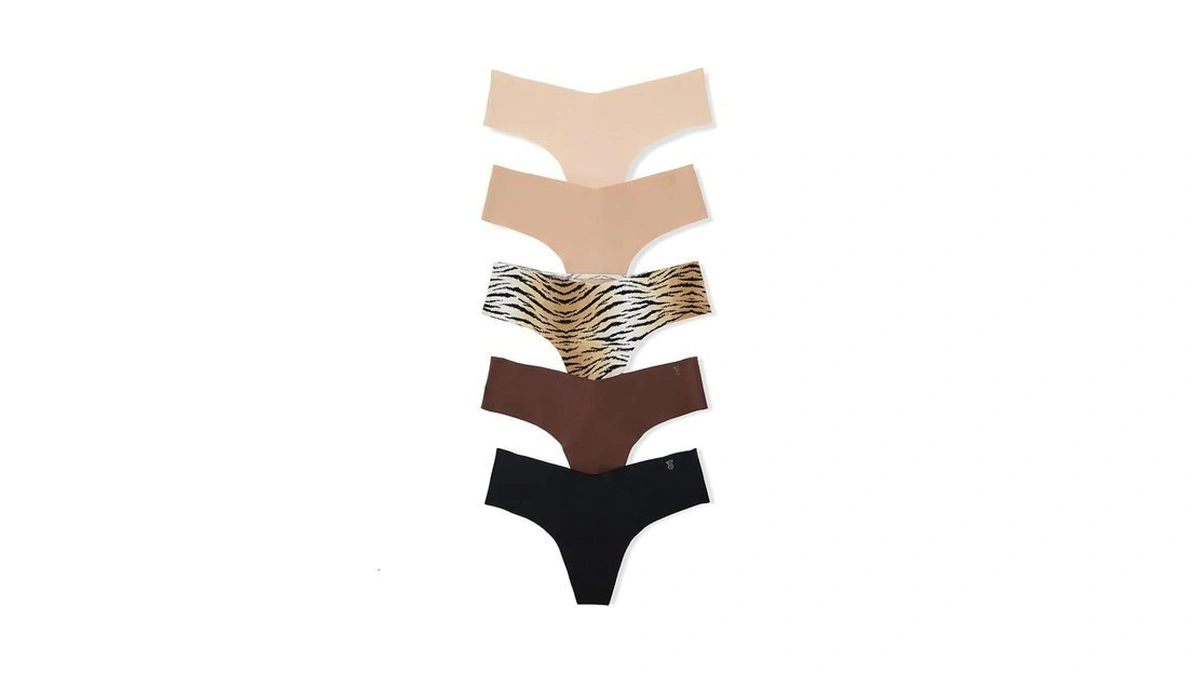 Victoria's Secret Women's No Show Thong Underwear, Panties For Women,