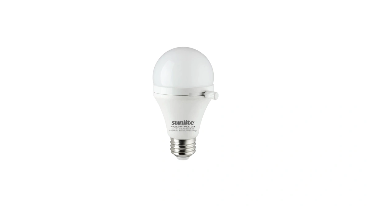 Sunlite Shabbulb, Shabbat Permissible Led Light Bulb, 7 Watt (40