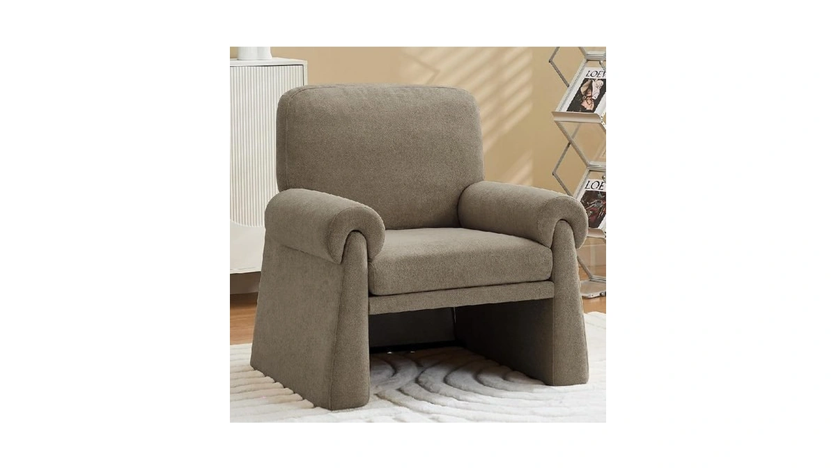 Cacftii Oversized Accent Chair, Comfy Living Room Chairs, Single Sofa