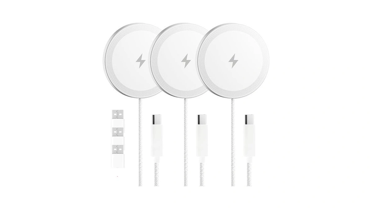 3 Pack Magnetic Wireless Charging Pad Fast Wireless Charger For