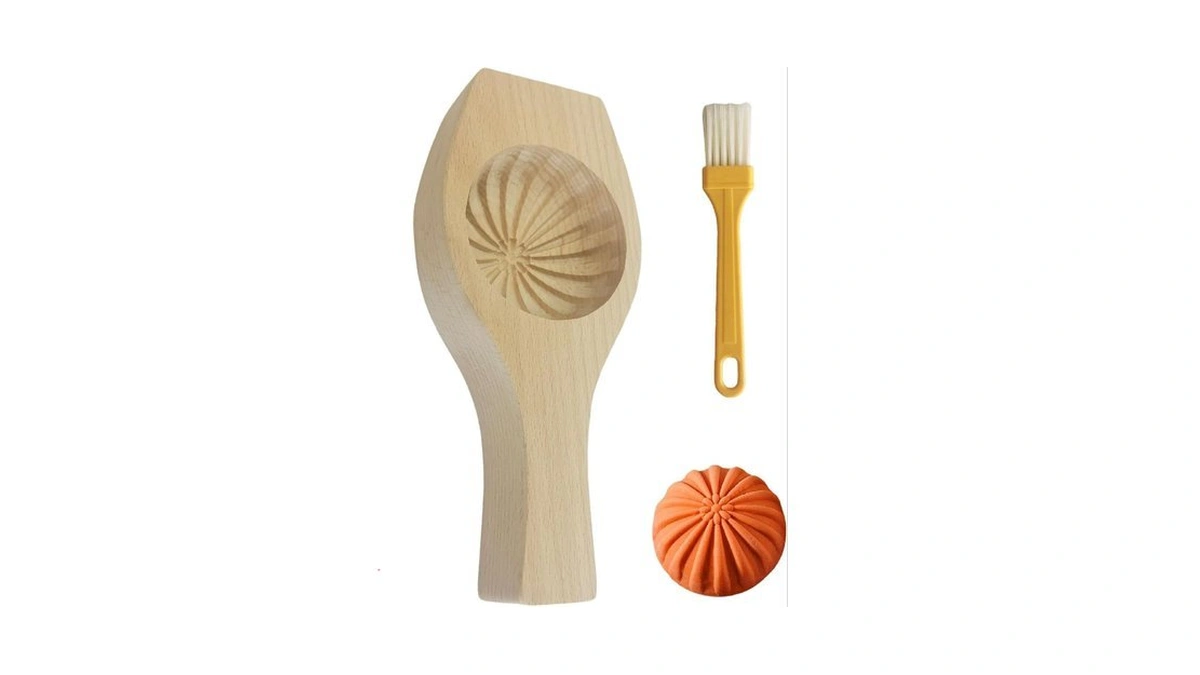 Tonodui Diy Steamed Bun,wooden Moon Cake Flower Shape Cookie Baking
