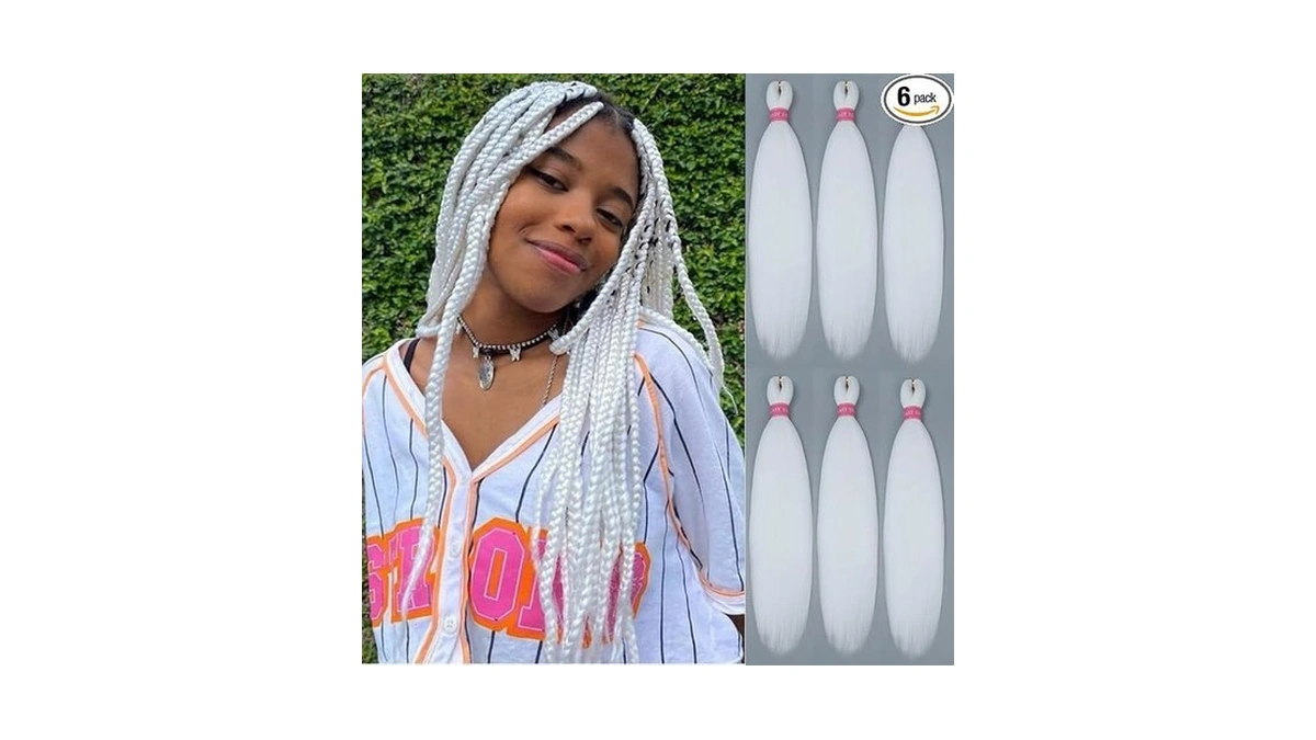 Mychanson Braiding Hair Pre Stretched 26 Inch 6 Packs Prestretched