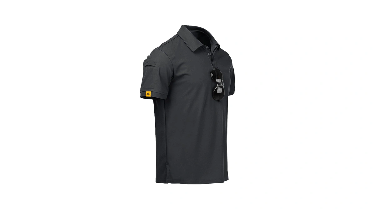 Zity Mens Polo Shirt Short Sleeve Sports Tactical T-shirt Athletic