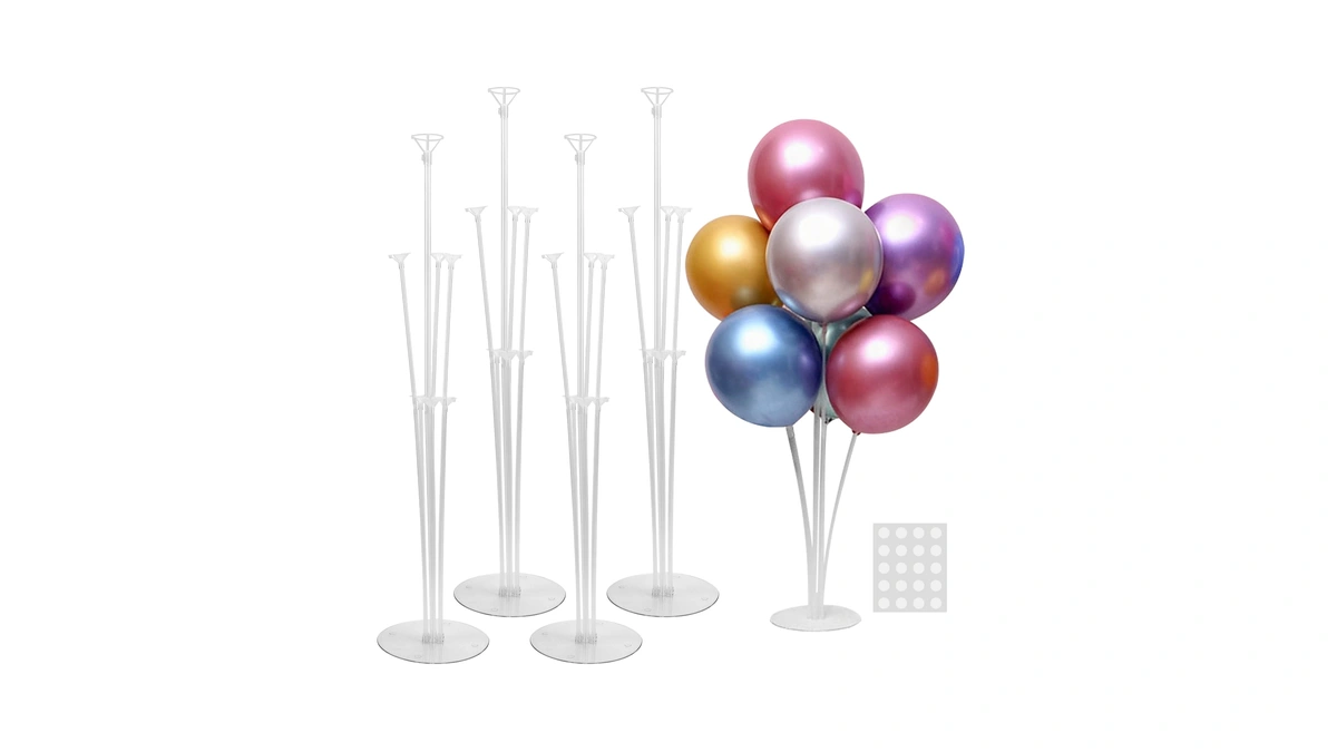 Joyypop 4 Sets Balloon Stand Kit For Table, Balloon Sticks