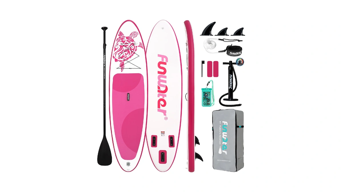 Funwater 10'6×33"×6" Inflatable Stand Up Paddle Board With Premium Sup