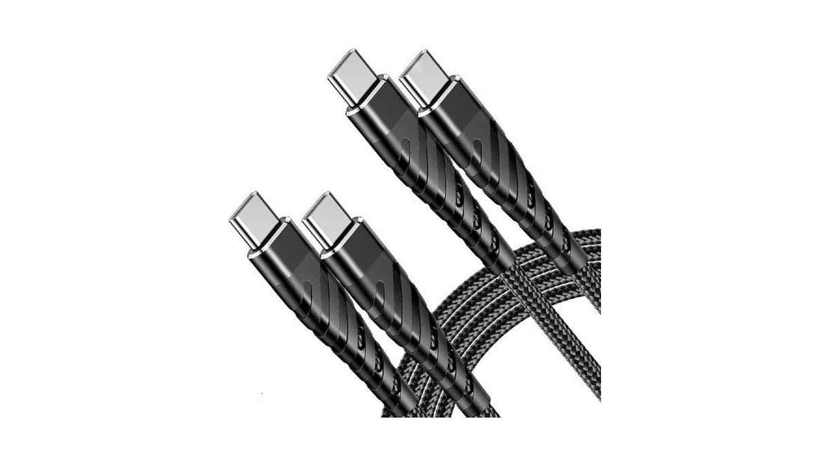 60w Fast Braided Usb-c Charger Cable 6ft 2pack - Compatible