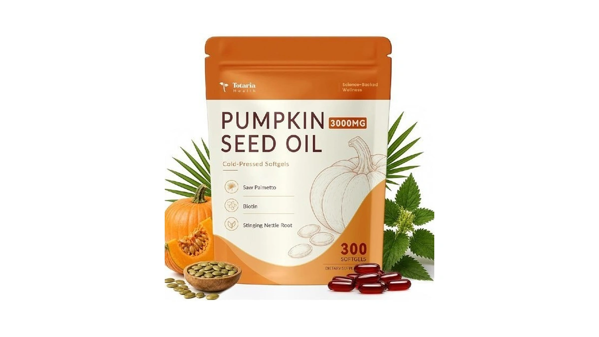 Pumpkin Seed Oil With Saw Palmetto Capsules For Men &