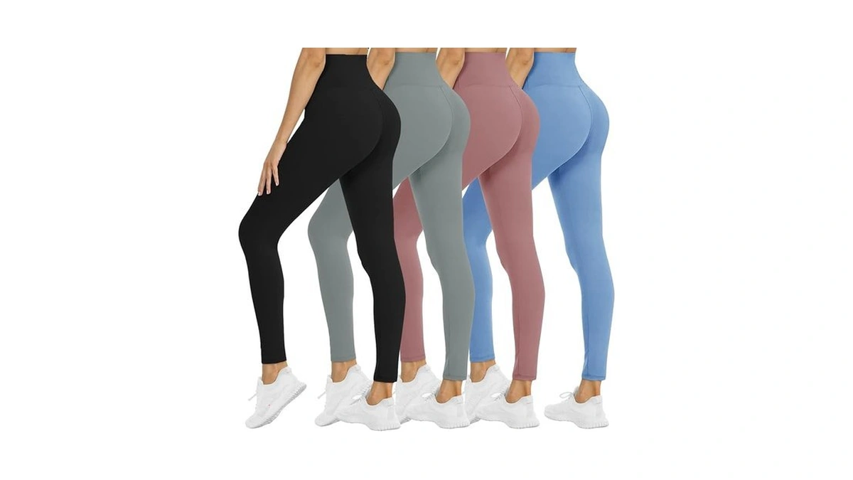 Nexiepoch 4 Pack Leggings For Women - Tummy Control High