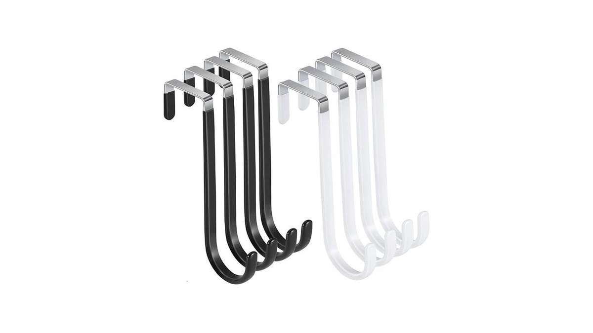 Vethwal 8 Pack Over The Door Hooks, Multicolor High Load-bearing