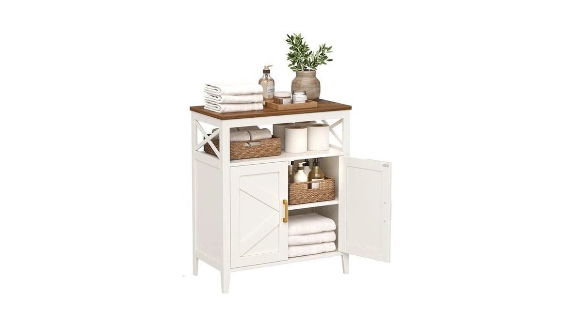Amazon code: Cabonpanel Bathroom Storage Cabinet With