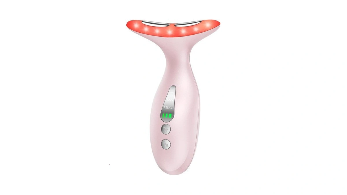 Neck Massager — Portable Facial/neck Massager With Constant Temperature Heat