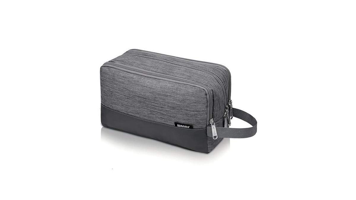 Wandf Travel Toiletry Bag For Men, Small Dopp Kit For