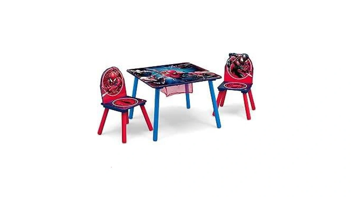Delta Children Marvel Spider Man Kids Table Set With Storage