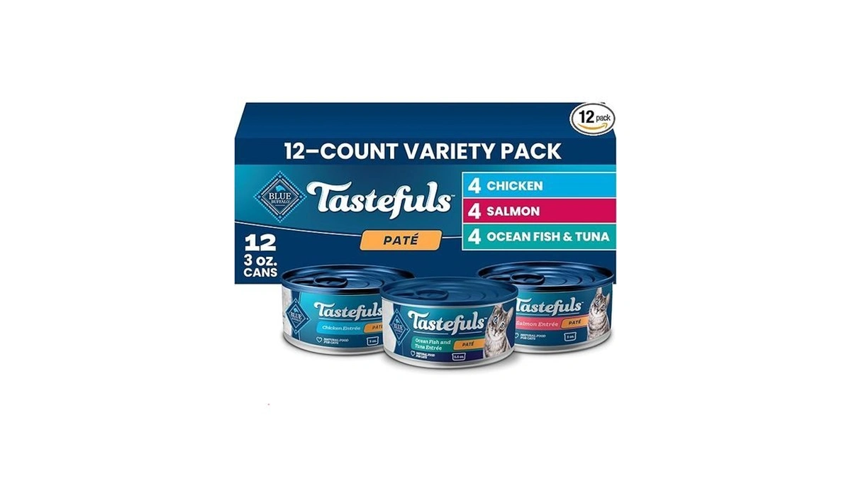 Blue Buffalo Tastefuls Wet Cat Food Paté Variety Pack (chicken,