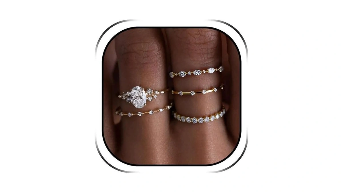 Huasai Gold Tone Dressy Ring For Women, Wedding Guest Jewelry,