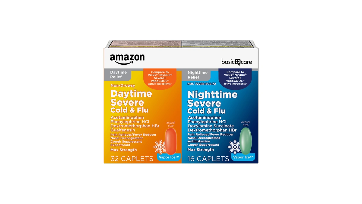 Amazon Basic Care Vapor Ice Day And Night Severe Cold