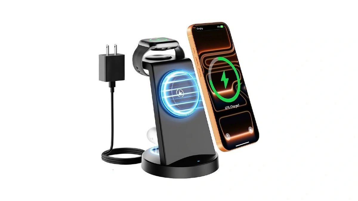 25w Magnetic Fast 3 In 1 Charging Station Wireless Charger