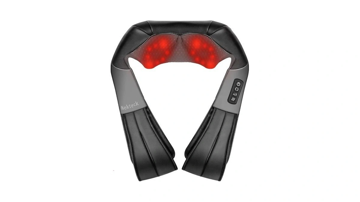 Nekteck Shiatsu Neck Massager With Heat For Pain Relief, Not