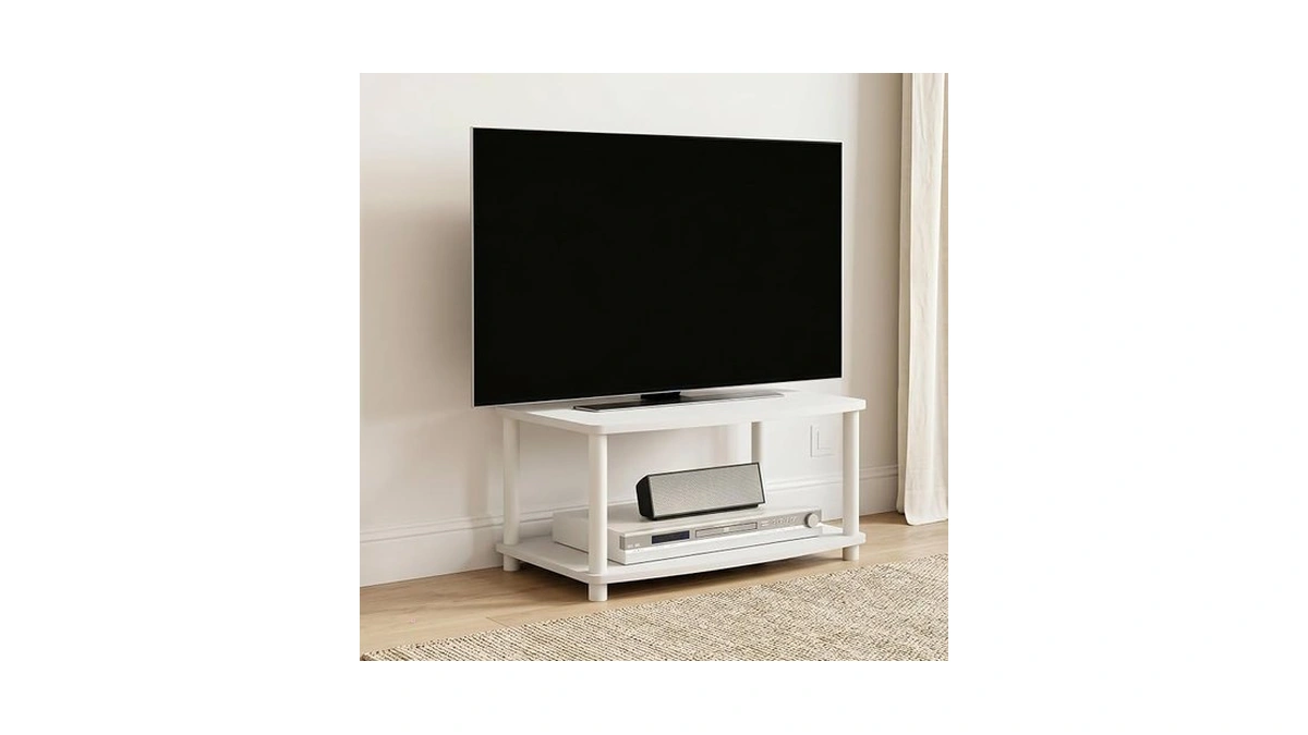 Mikkagu 2-tier Small Elevated No Tools Tv Stand, Tv Console