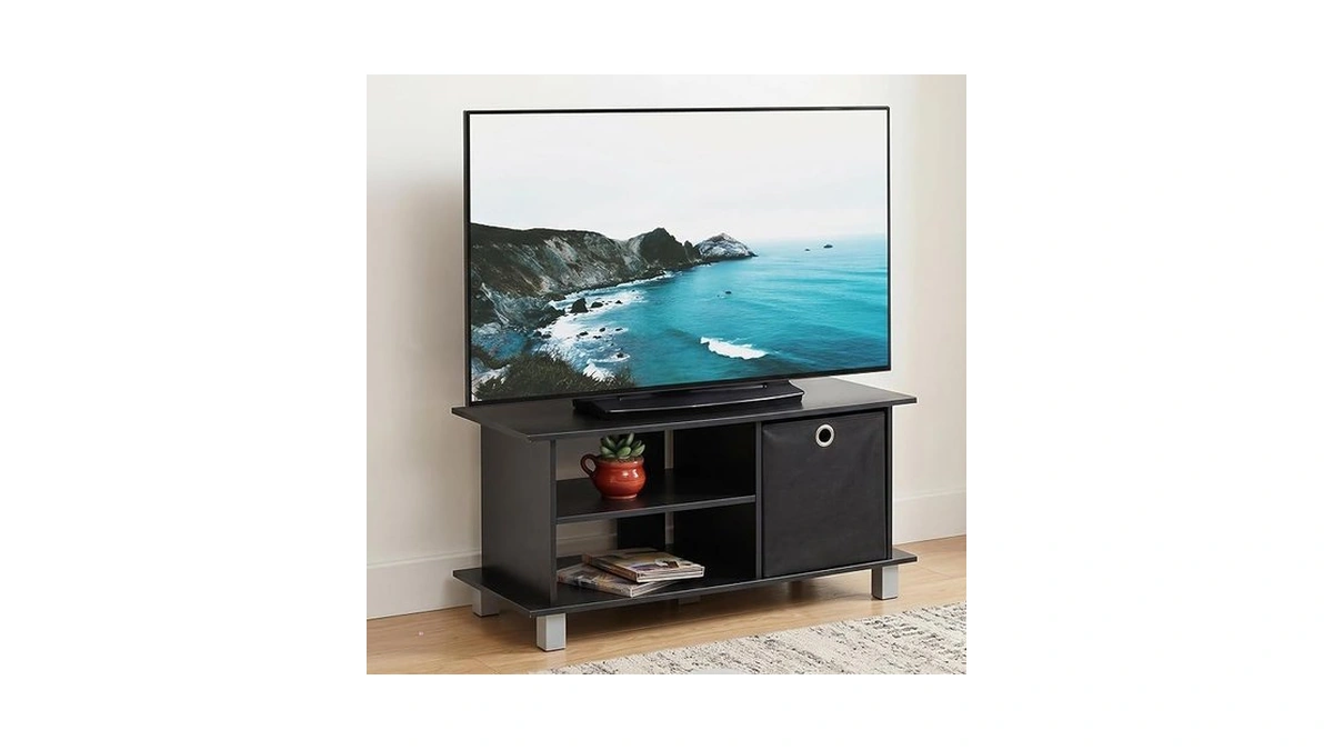 Mikkagu 3-tier Entertainment Center, Open Shelf Tv Console For Tv