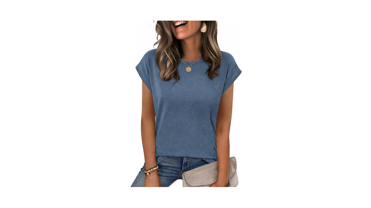 Zeagoo Cap Sleeve Tops For Women Tshirts Shirts Business Dressy