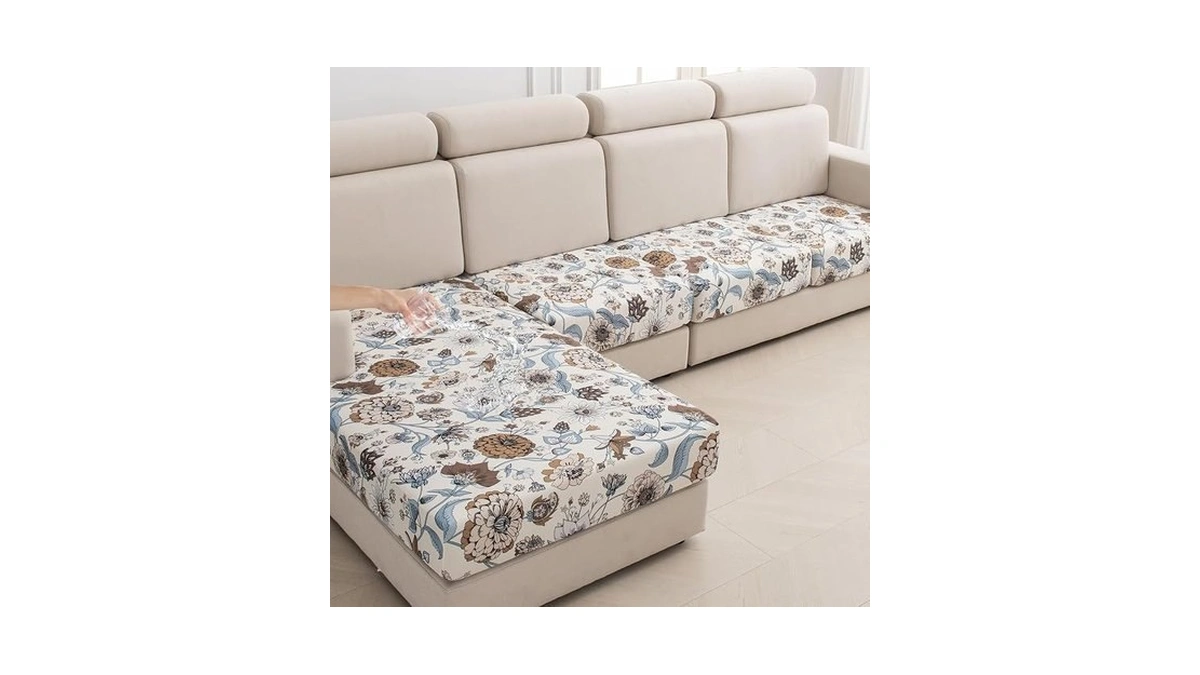 Krfoonn Waterproof Couch Cushion Covers For Sectional Sofa L Shape