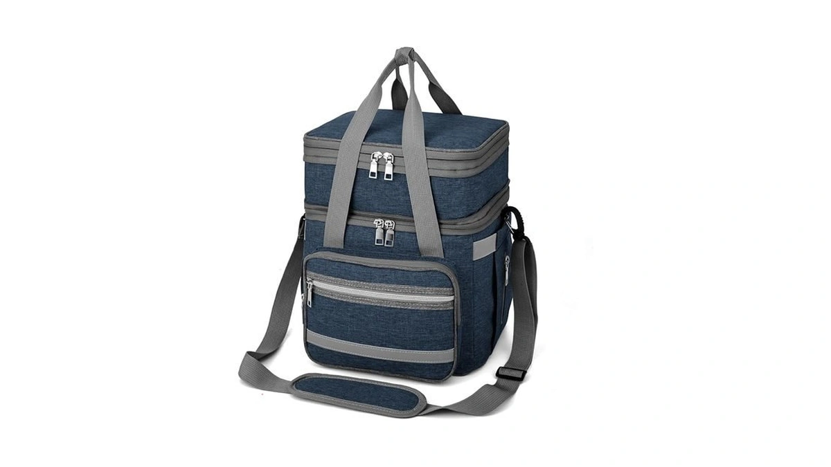 Exlifbag Lunch Box For Women, Insulated Double Deck Lunch Bag