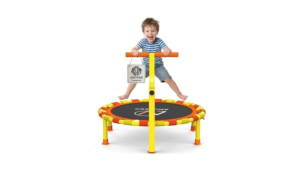 Ancheer 38" Toddler Trampoline For Kids, Astm Certified Foldable Mini