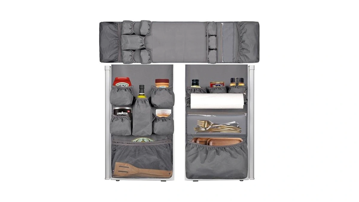 Mini Fridge Organizer Dorm Essentials - Over The Fridge Caddy