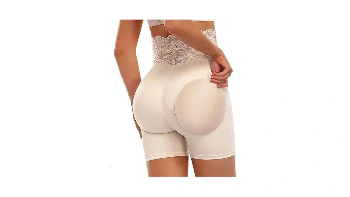 Pop Closets Butt Padded Underwear For Women Butt Lifter Shorts,