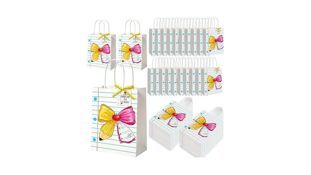Zenoble 36pcs Back To School Gift Bags Teacher Gift Bags