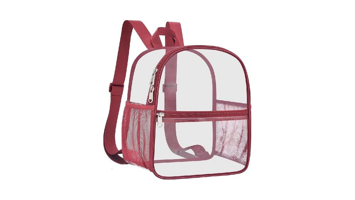 Slumou Clear Backpack For Stadium Events 12x12x6 Sports Backpack Mini