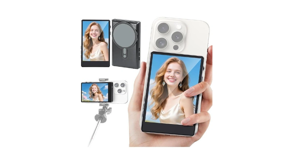 Vlog Selfie Monitor Screen, Magnetic Phone Vlog Selfie Monitor Screen