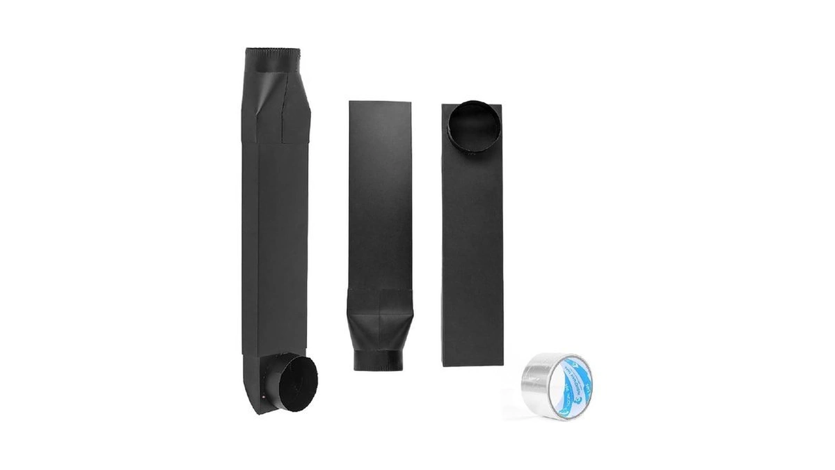 Oczwv 23-43in Adjustable Periscope Dryer Vent, 90°inlet Straight Outlet Fit