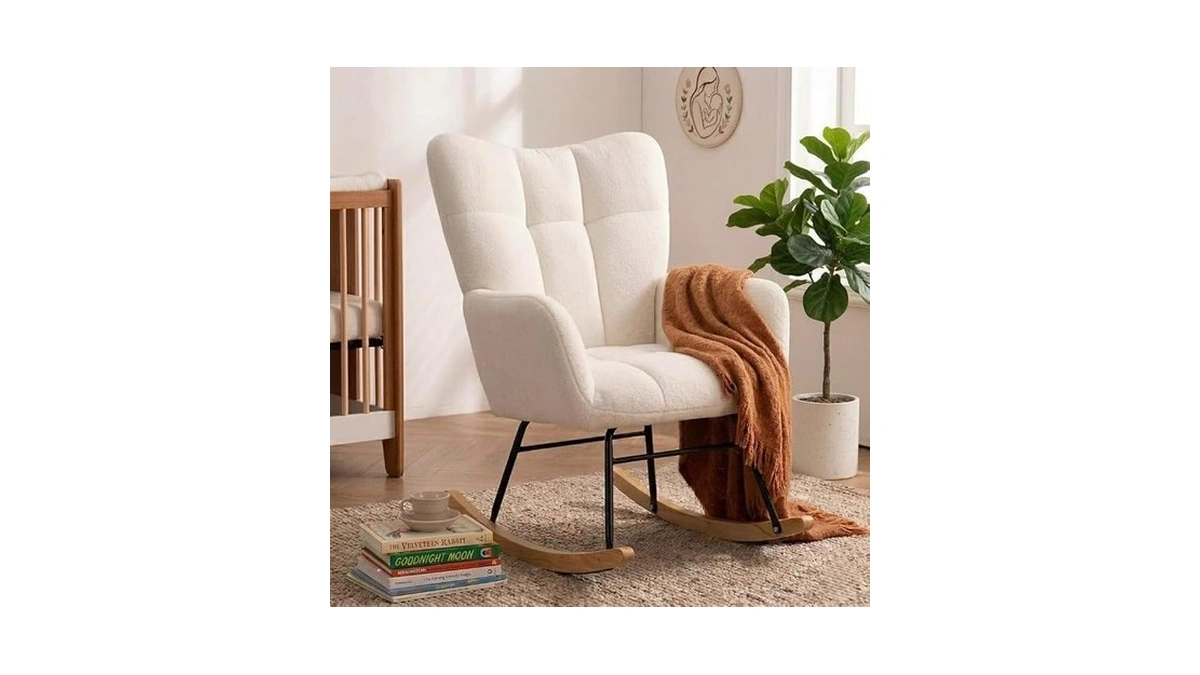 Skandiquip Nursery Rocking Chair, Rocking Chairs For Nursery, White