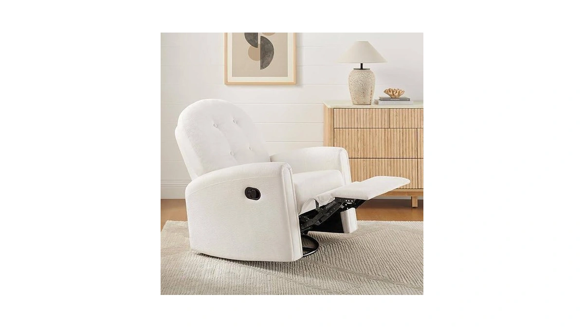 Vanomi 360 Swivel Rocker Recliner Chair, Nursery Rocking Chair With