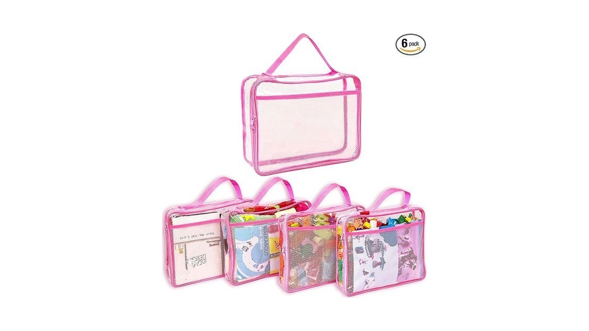 Toy Zippered Blocks Set Storage Bags For Boy Girls -