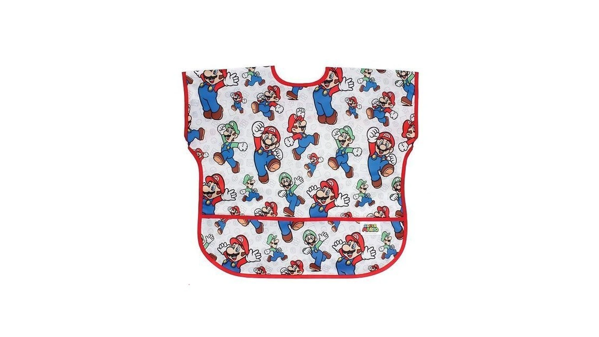 Bumkins Short Sleeve Bib For Girl Or Boy, Toddler And