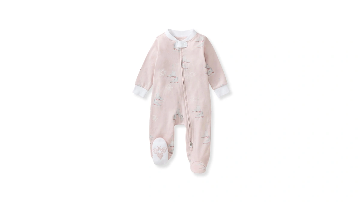 Burt's Bees Baby Girls Footed One-piece Pajamas, Sleep And Play