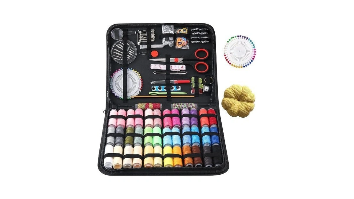 Sewing Kit For Adults, 183pcs Needle Thread Basic Sewing Supplies