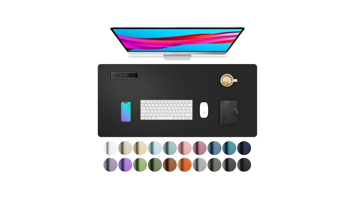 Aothia Non-slip Waterproof Pu Leather Desk Pad Protector For Mouse,