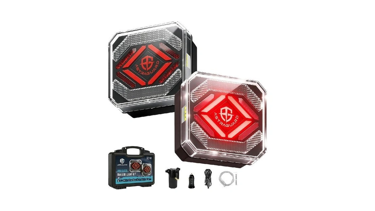 Astraguard Wireless Trailer Lights, Magnetic Tow Lights, Rechargeable Led Wireless