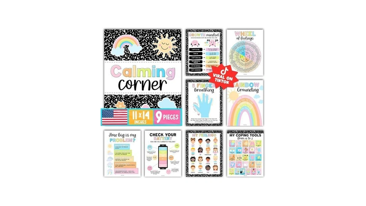Hadley Designs 9 Calming Corner Posters For Classroom Must Haves