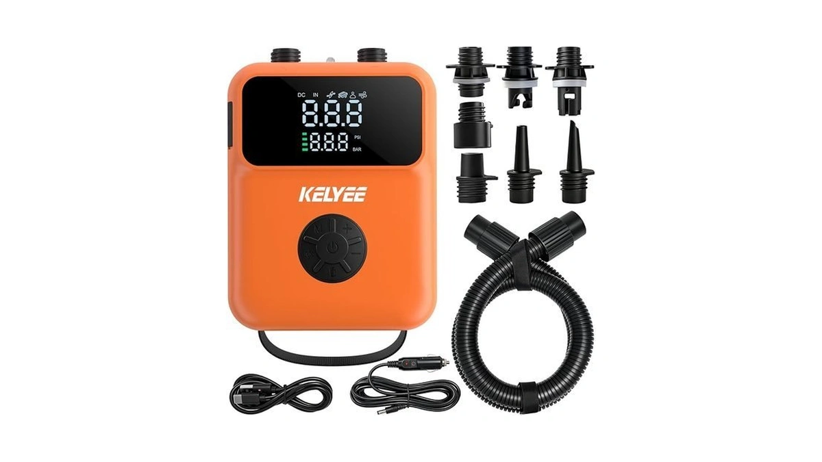 Kelyee Cordless Sup Air Pump, 20 Psi Rechargeable Electric Paddle