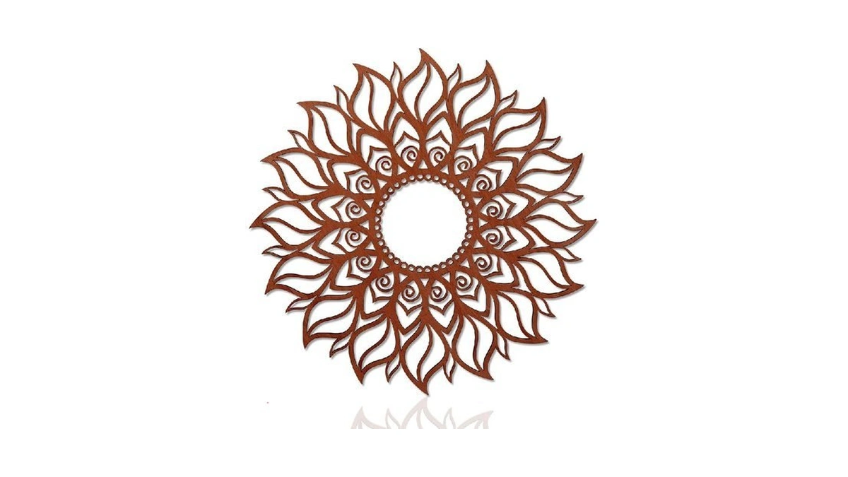 Addmes 11.8 Inch Sun Wall Art Decor, Wooden Sun Wall