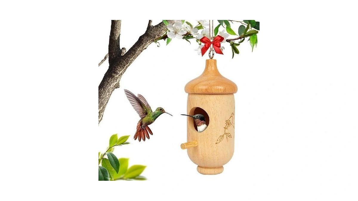 Hummingbird House, Small Hummingbird Houses For Outside, Wooden Bird House