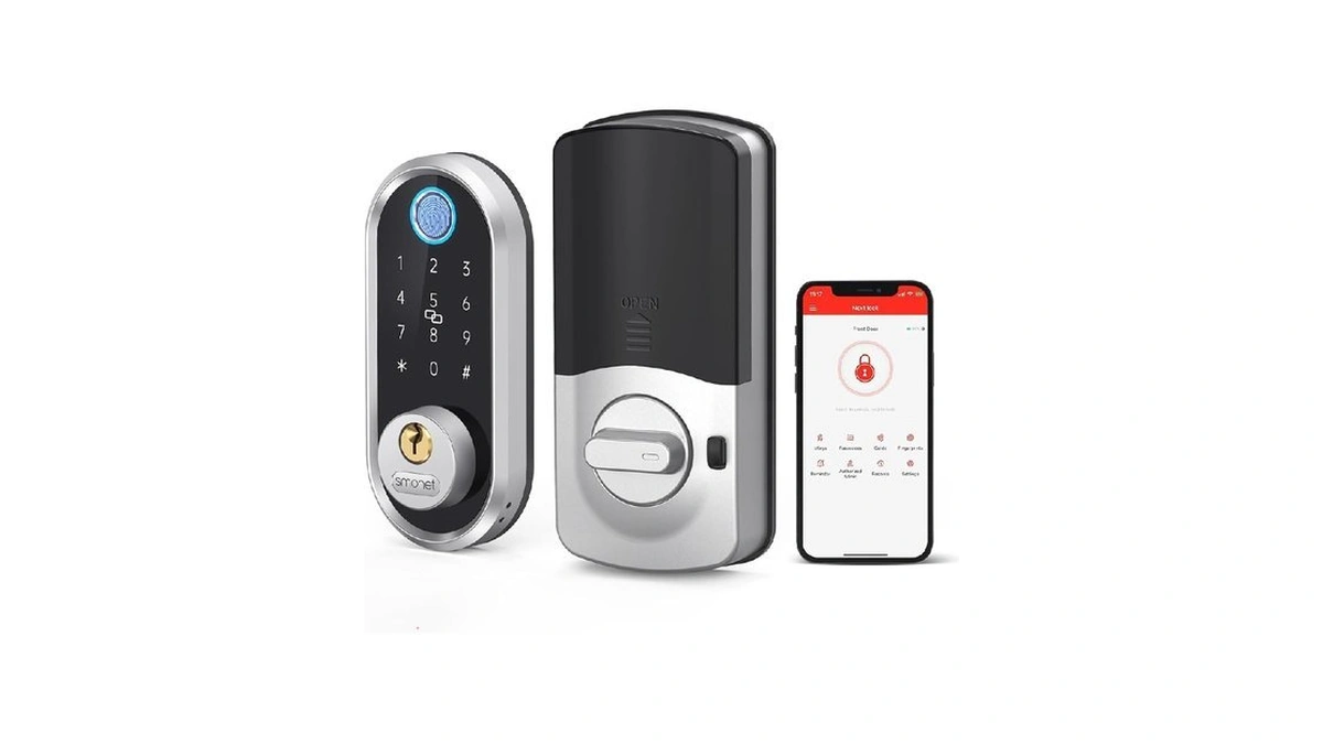 Smart Keyless Entry Door Lock - Smonet Fingerprint Electronic Deadbolt