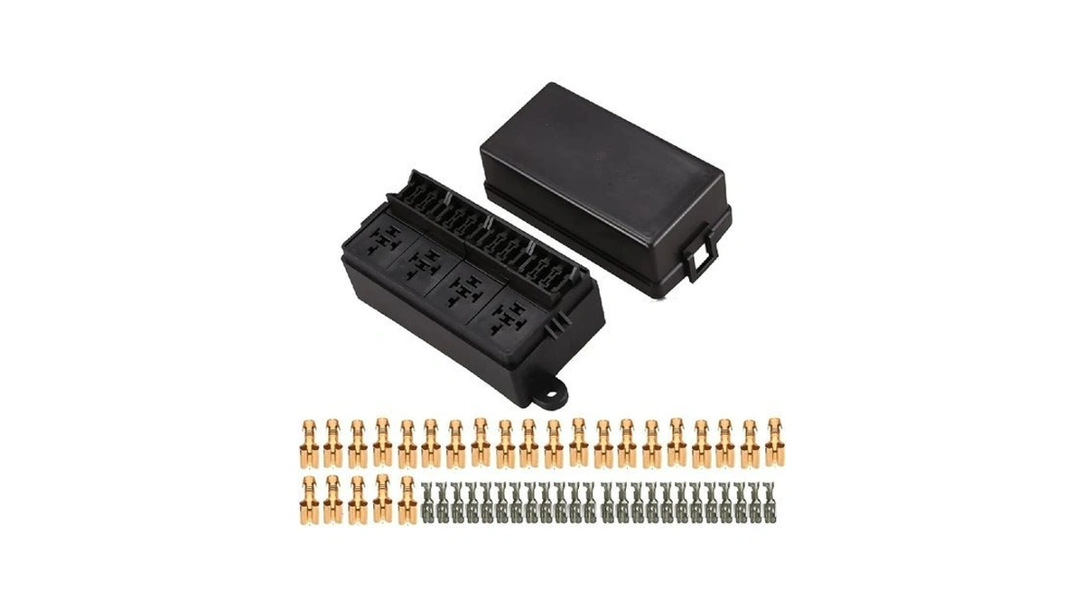 Tierxialy Relay Fuse Block With Terminals And Relays Slots Car