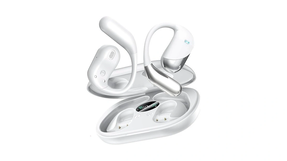 Ultra Open Ear Headphones, Bluetooth Bone Conduction Earbuds With Earhooks