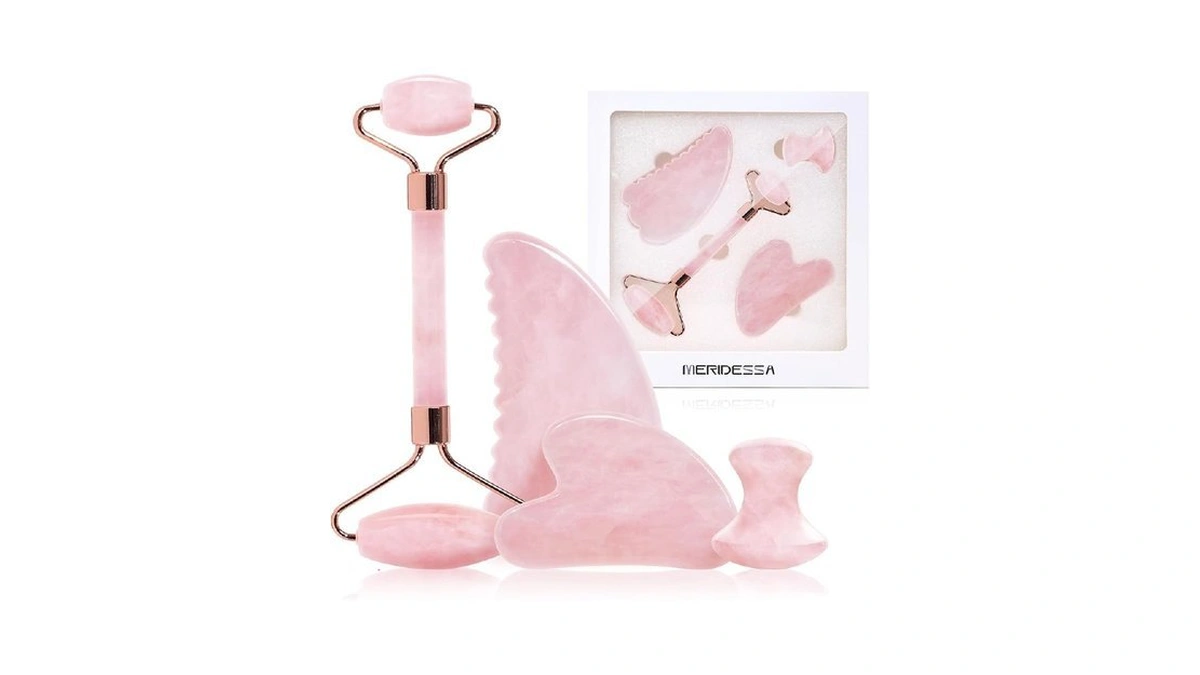 Meridessa Jade Roller & Gua Sha Set For Face –